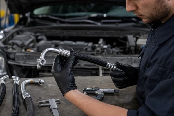three types of automotive AC hose barrier rubber reduced permeation comparison